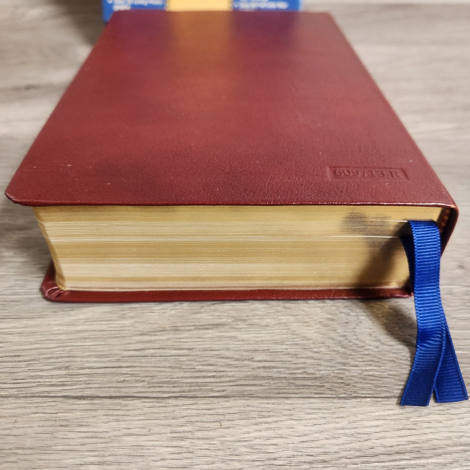 Vintage Saint Joseph New American Bible Red Leather Illustrated Gold Edges Catho
