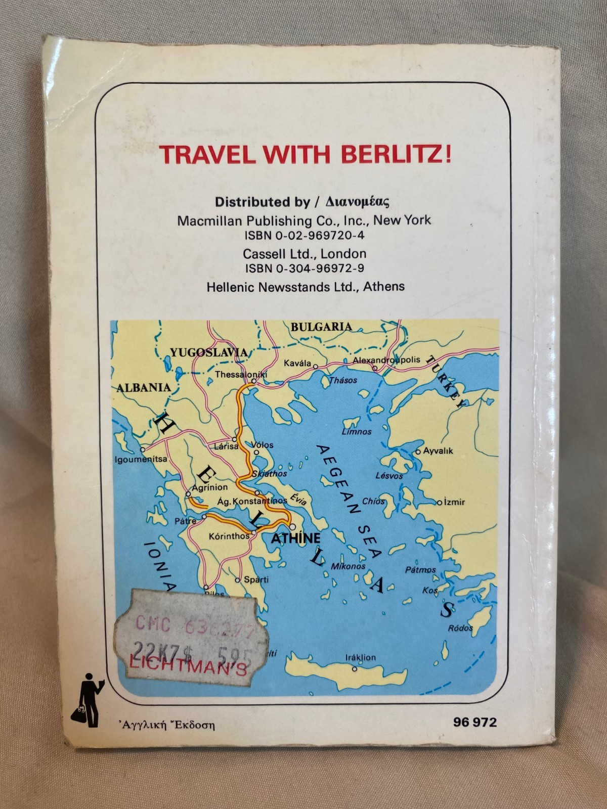 Berlitz Travel Guide Greek Islands & Aegean Paperback Book 128 Pages 1982