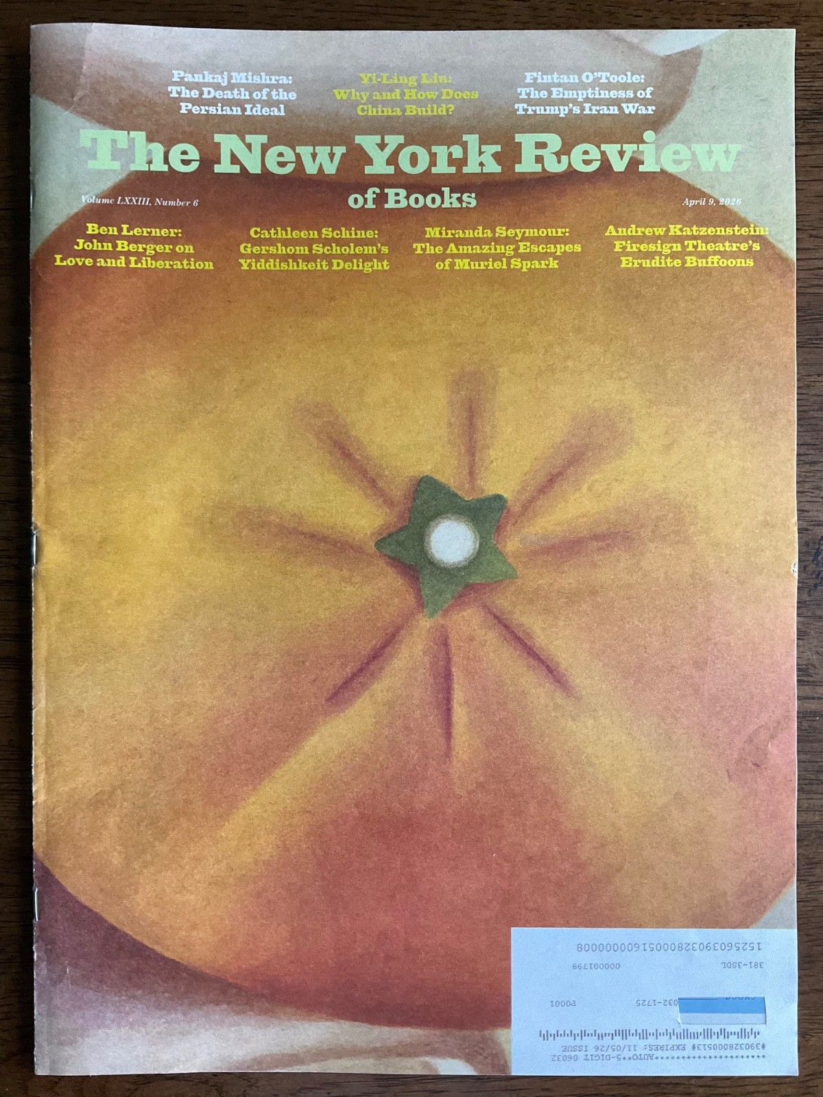 2026 Lot 11 NEW YORK REVIEW of BOOKS Volume LXXIII No 1 2 3 4 5 6 7 8 9 10 11