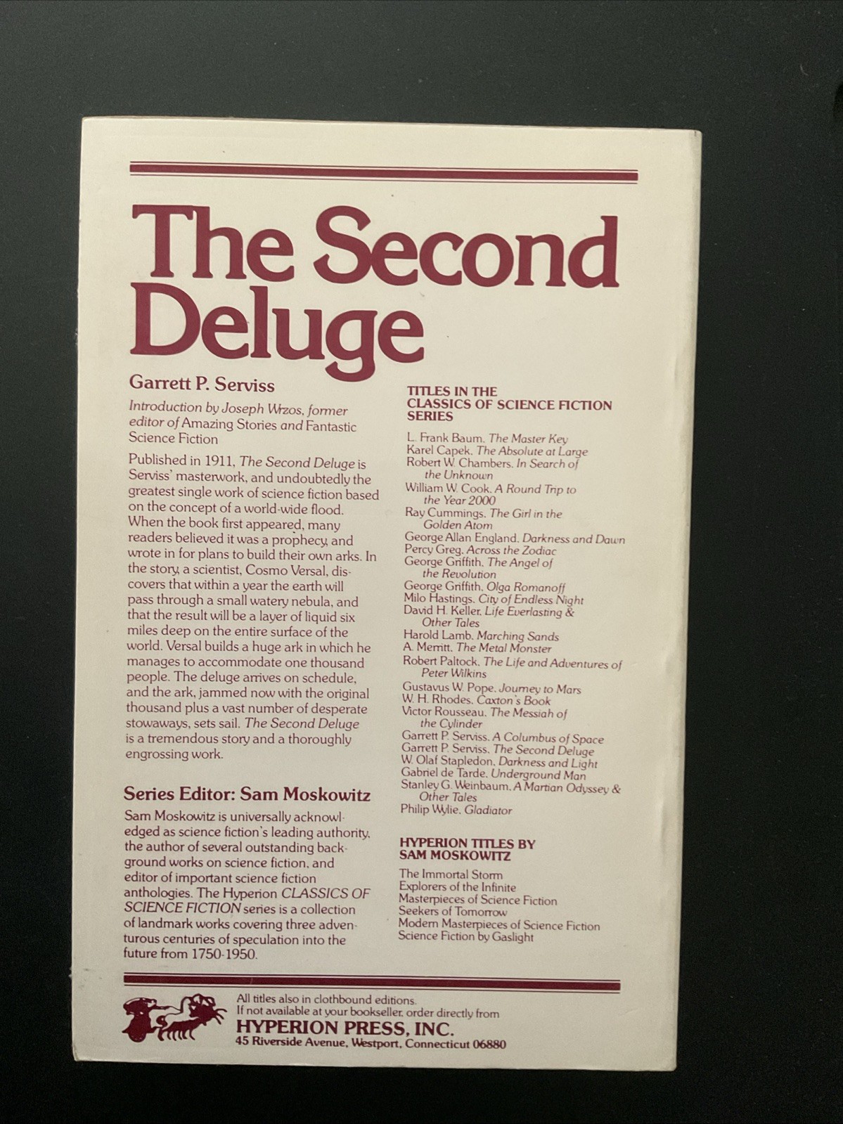 Second Deluge by Garrett P. Serviss (Trade Paperback)