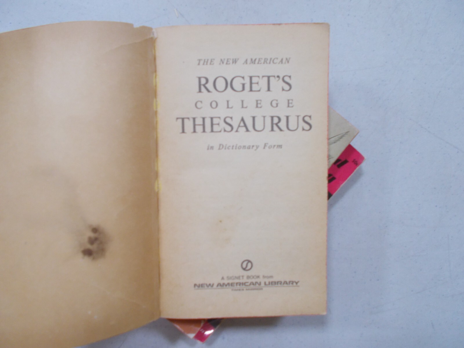 * H 3 USE MISUSE LANGUAGE WORLD WRITING THESAURUS # PB ROGET’S COLLEGE MODERN