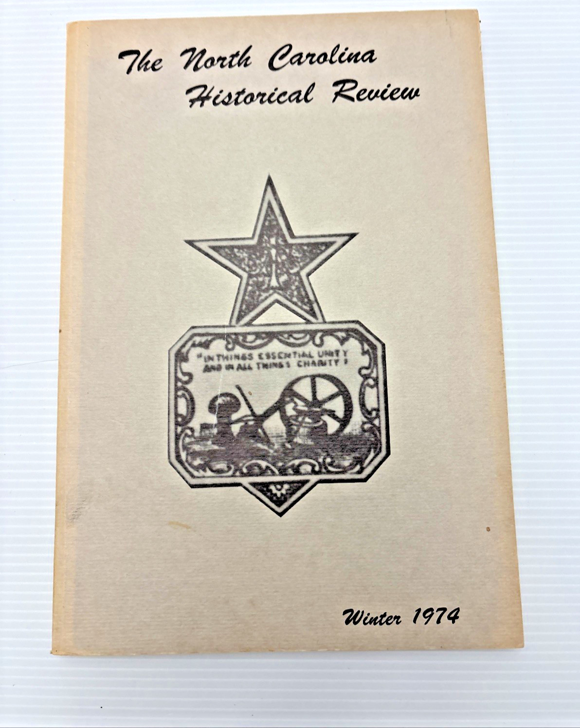 `1974 North Carolina Historical Review Winter Genealogy History Book 124 Pages