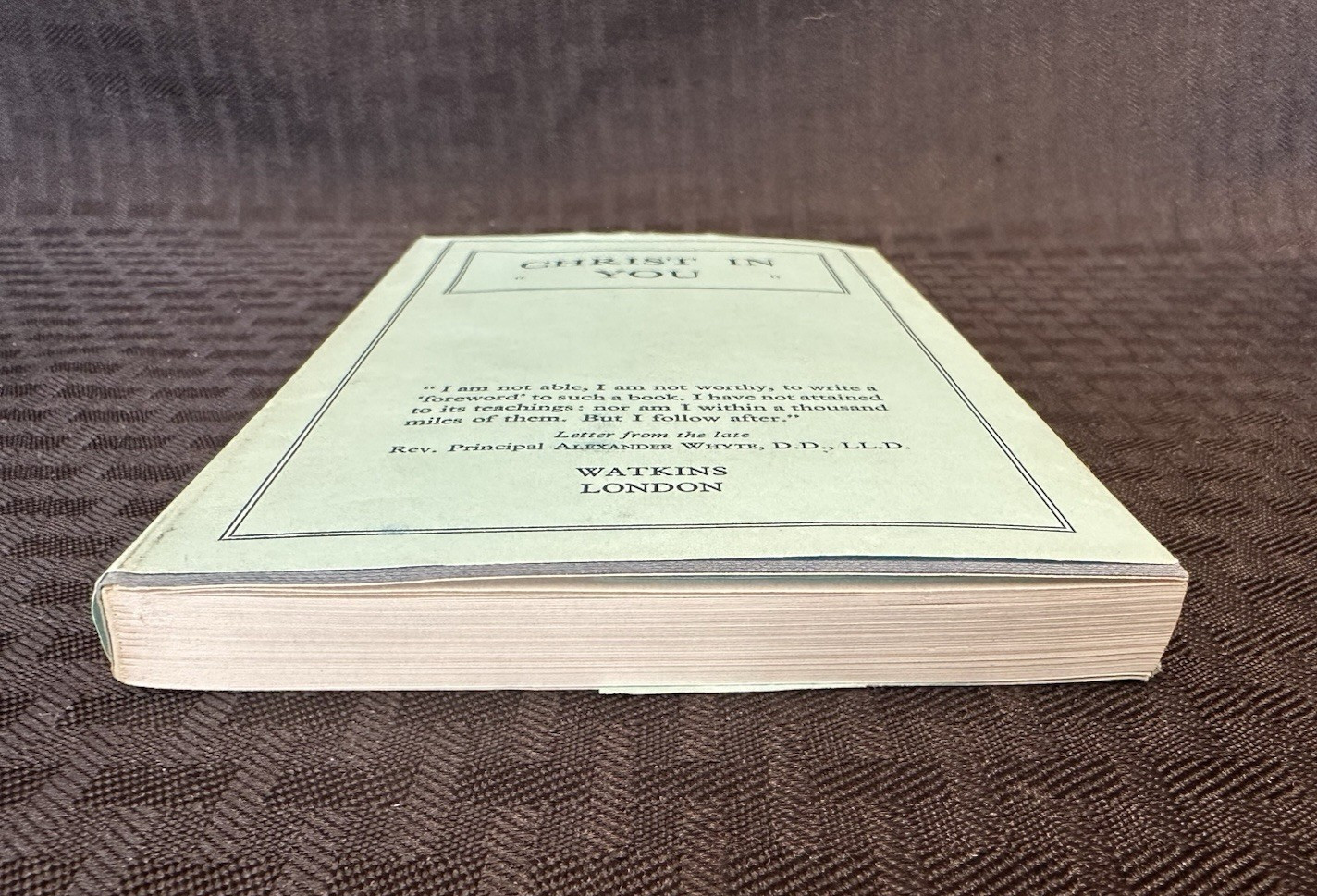 Christ In You by John M Watkins ~ Paperback ~ 1975 Reprint ~ 216 Pages