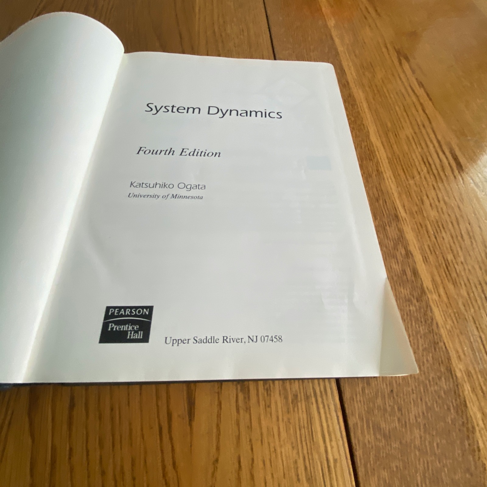 System Dynamics 4th Edition Katsuhiko Ogata Hardcover