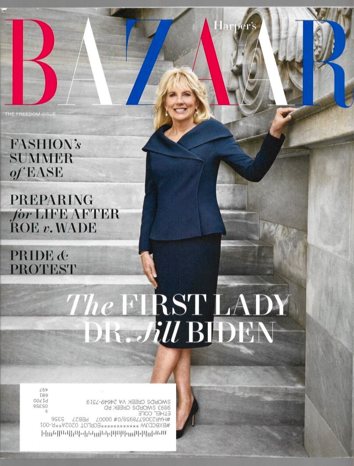 The First Lady Dr. Jill Biden Harper’s Bazaar Magazine June / July 2022