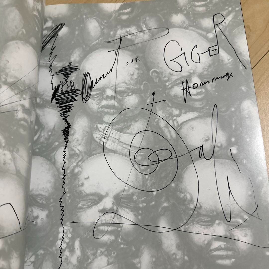 H.R.Giger’s Necronomicon1 TREVILLE First edition, postcard/signed Japan -F/S