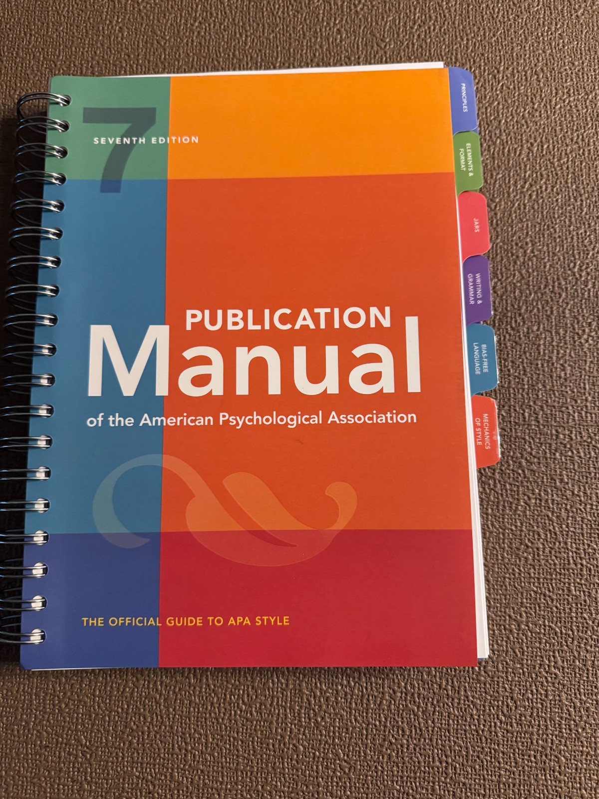 Publication Manual (OFFICIAL) 7th Edition of the American Psychological…