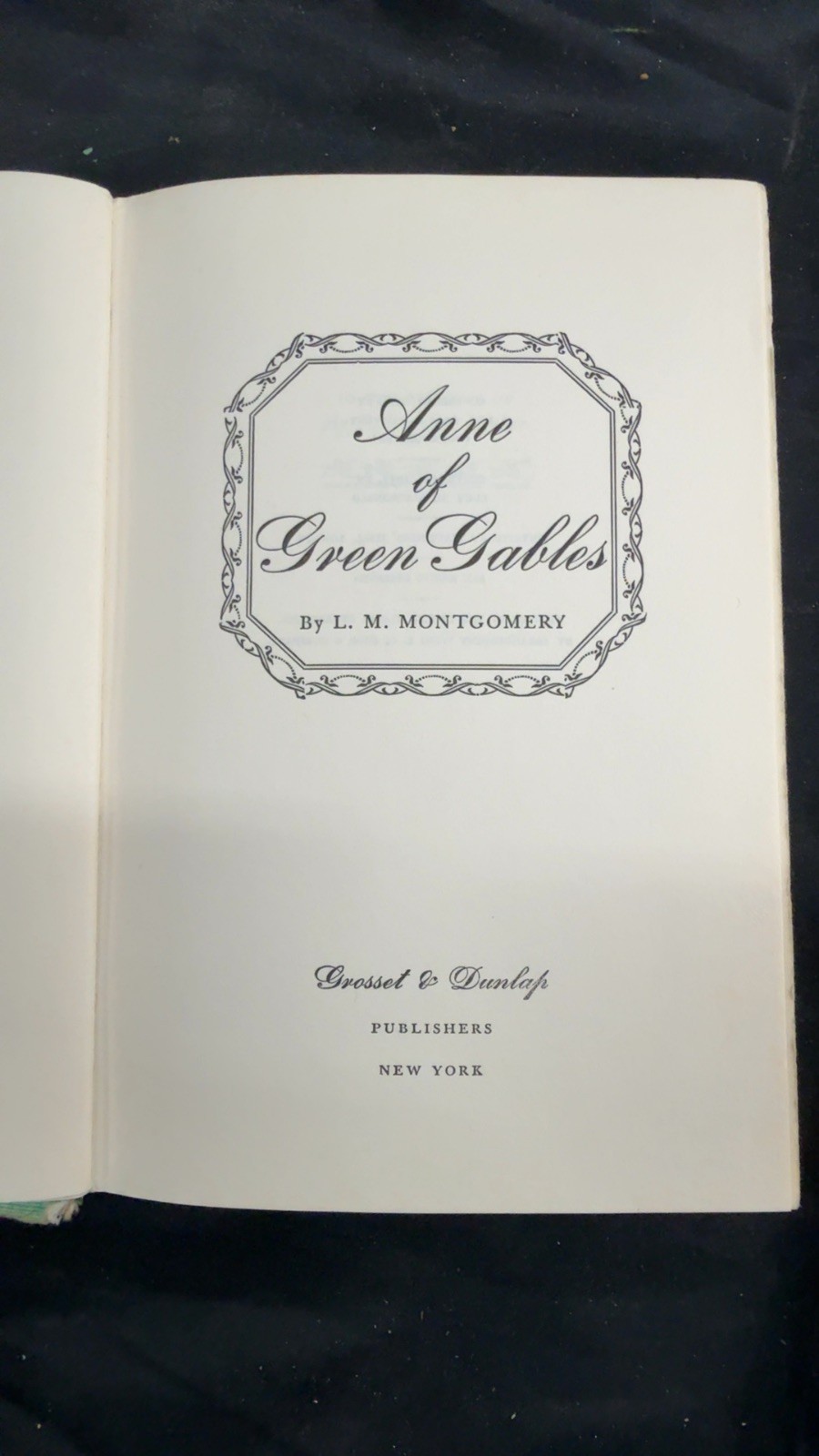 Anne of Green Gables L. M. Montgomery Hardcover 1935