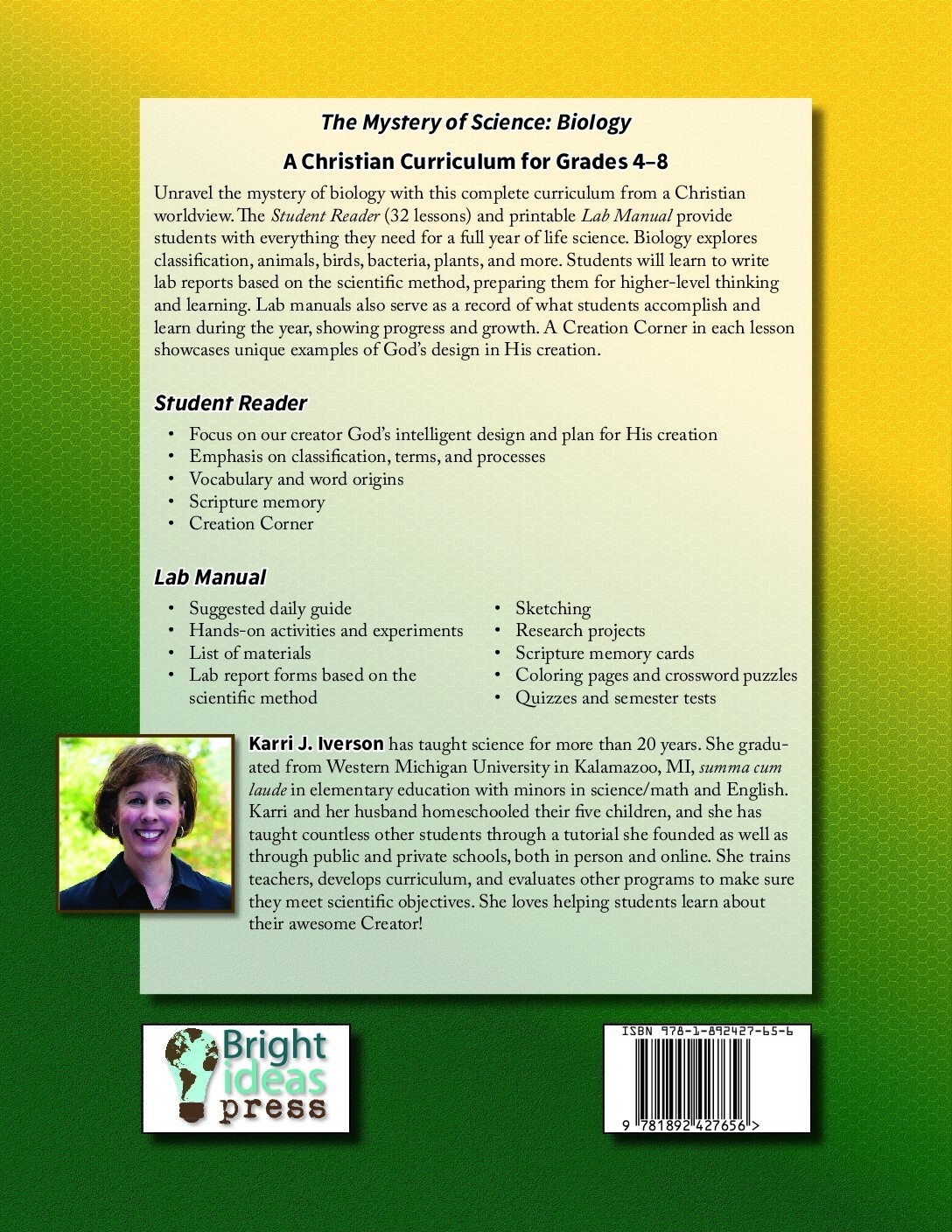 The Mystery of Science: Biology Student Reader Homeschool Grade 4-8