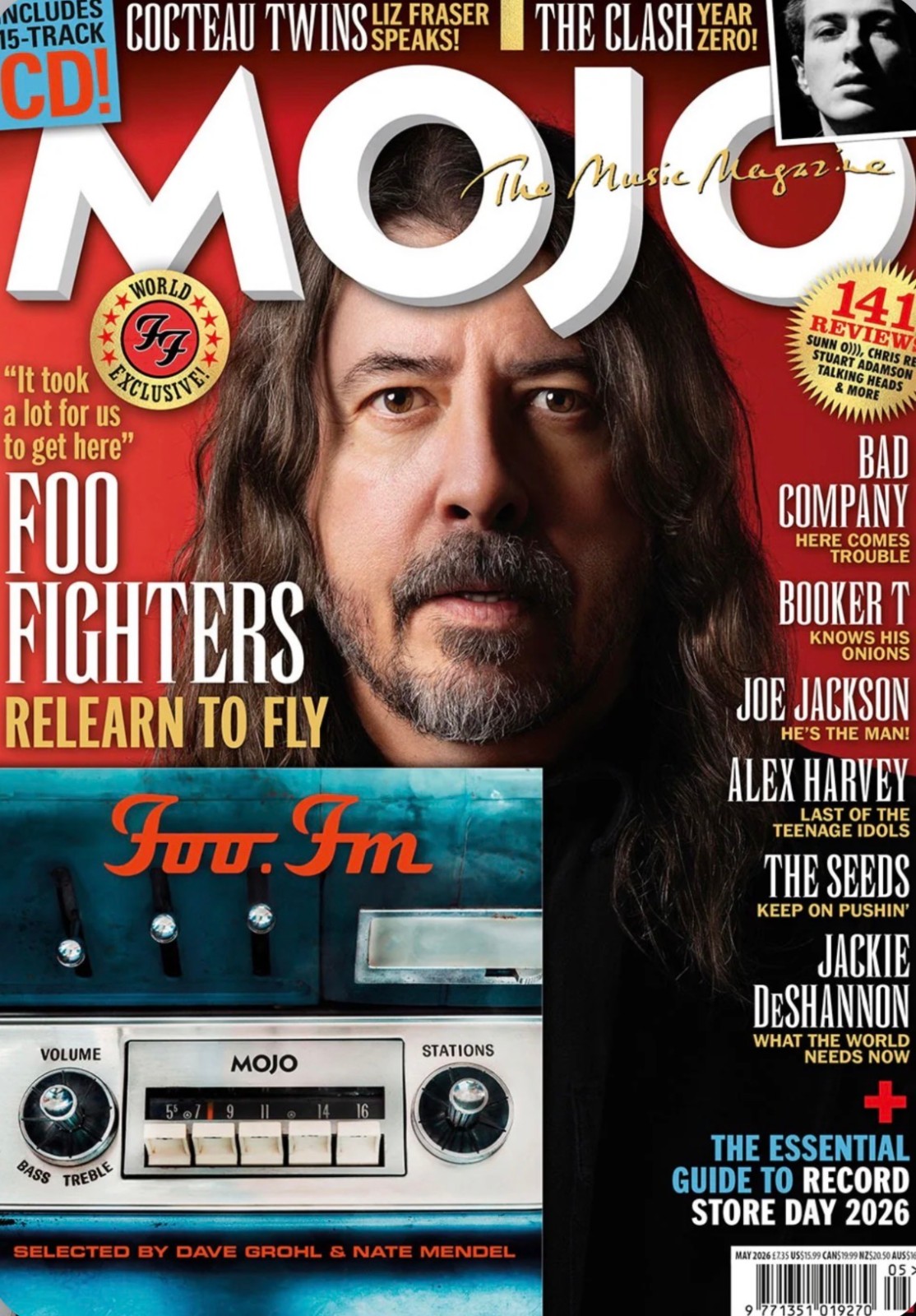 Foo Fighters – Dave Grohl – The Clash – Mojo UK Magazine – May 2026 – NEW