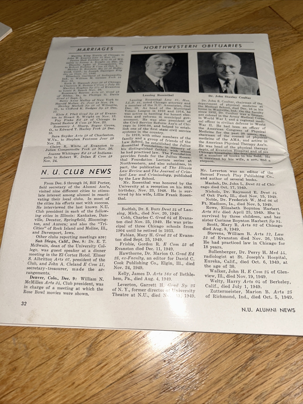 1950 NORTHWESTERN UNIVERSITY ALUMNI NEWS 32 pages