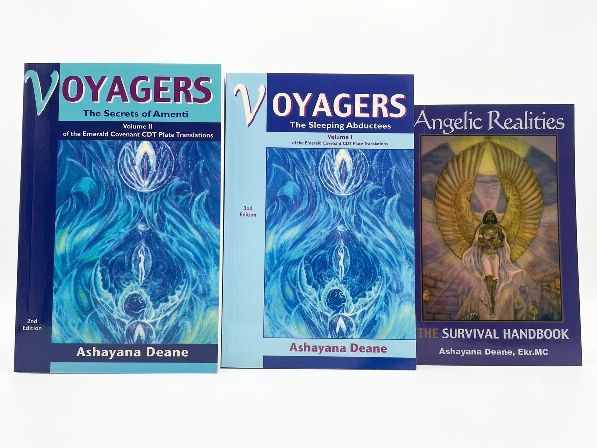 Voyagers Vol 1 & 2 Angelic Realities Ashayana Deane 3 Book Set Secrets of Amenti
