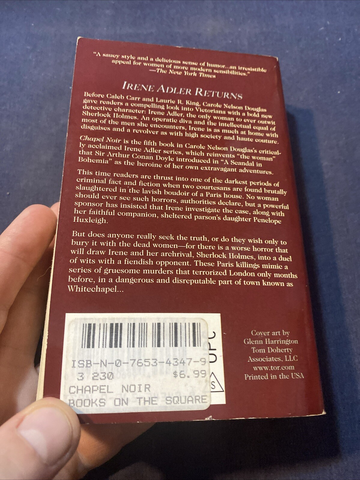 Chapel Noir by Carole Nelson Douglas – c2001 485 pages paperback