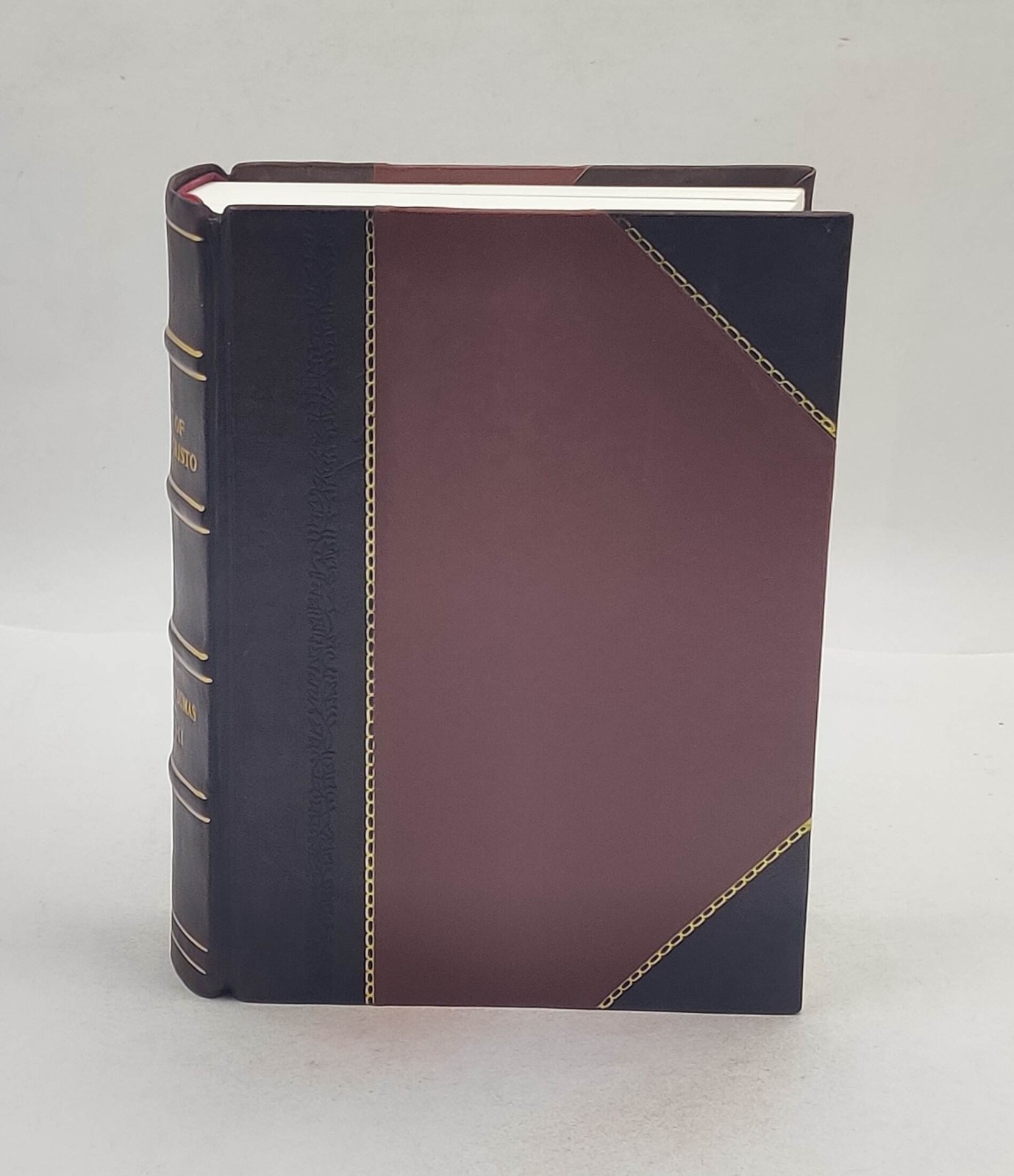 The count of Monte-Cristo Volume 1 1916 by Alexandre Dumas [Leather Crafted]