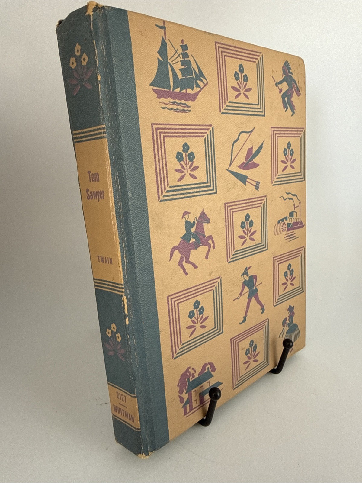 Mark Twain Tom Sawyer And Huckleberry Finn, Copyright 1944 By Whitman Publishing