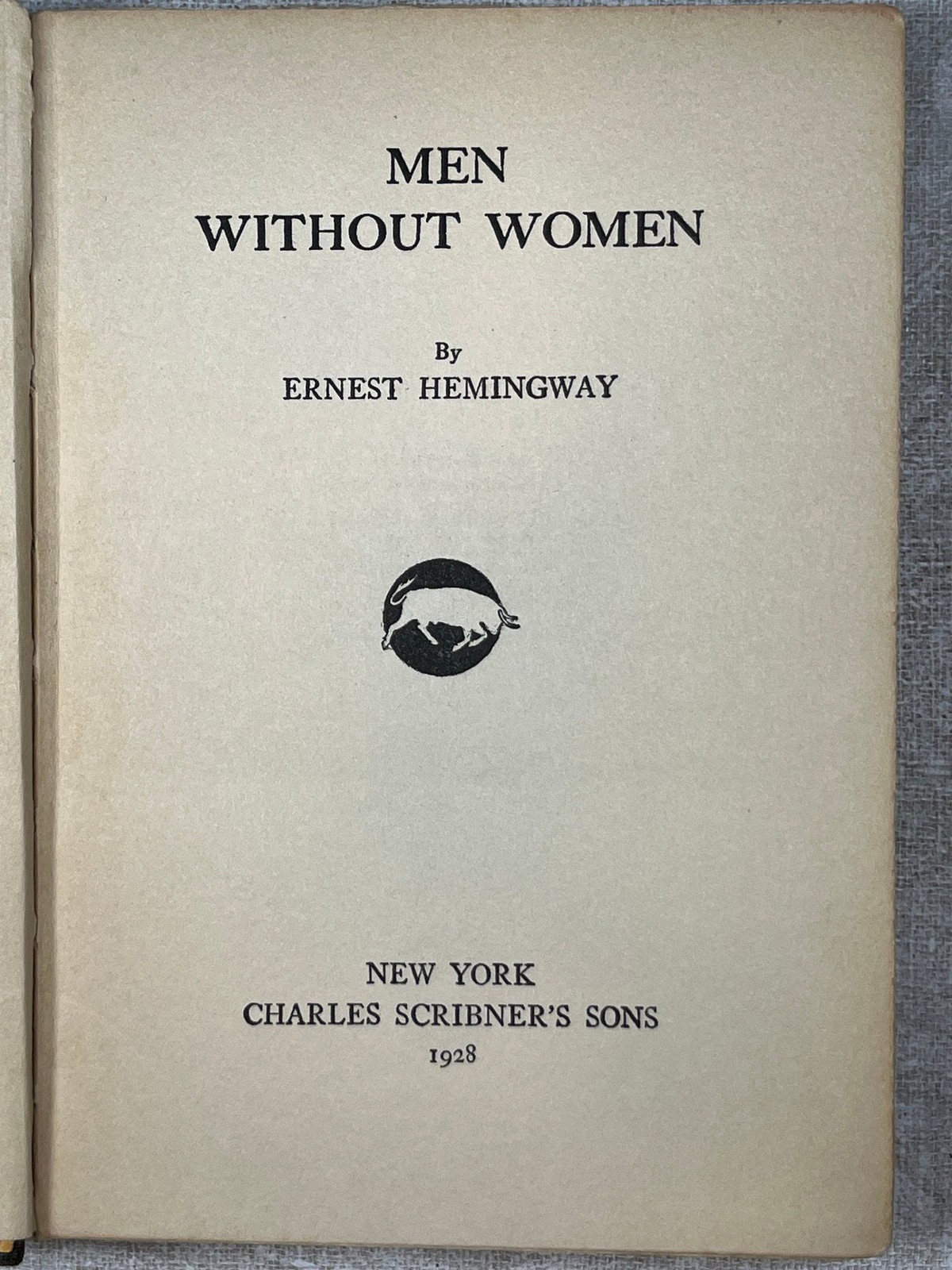 1927 Men Without Women by Ernest Hemingway 1st Ed Charles Scribner’s Sons