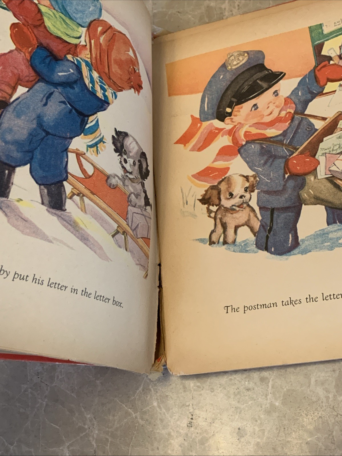 Let’s Play Postman Vintage 1939 Hardcover Children’s Book Whitman Publishing