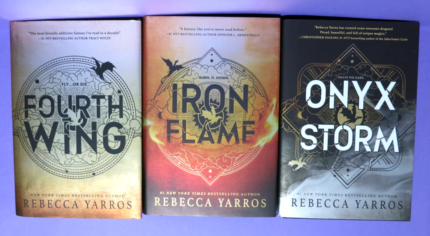 The Empyrean by Rebecca Yarros 123 1st Ed. HCDJs 4th Wing/IronFlame/Onyx Storm