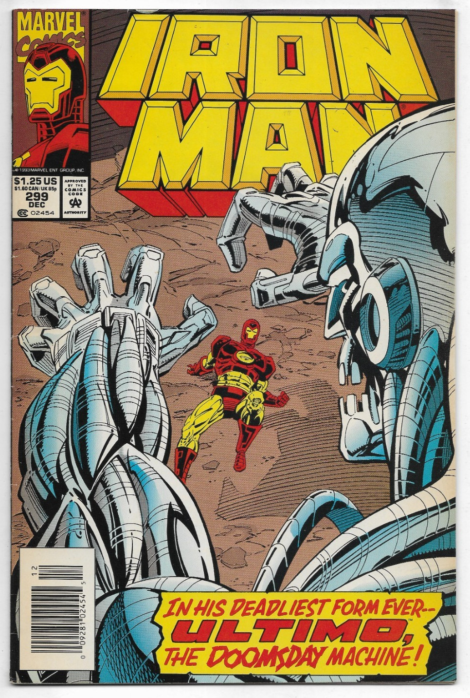 IRON MAN #299 Marvel Comics Len Kaminski Kev Hopgood Steve Mitchell 1993 FN