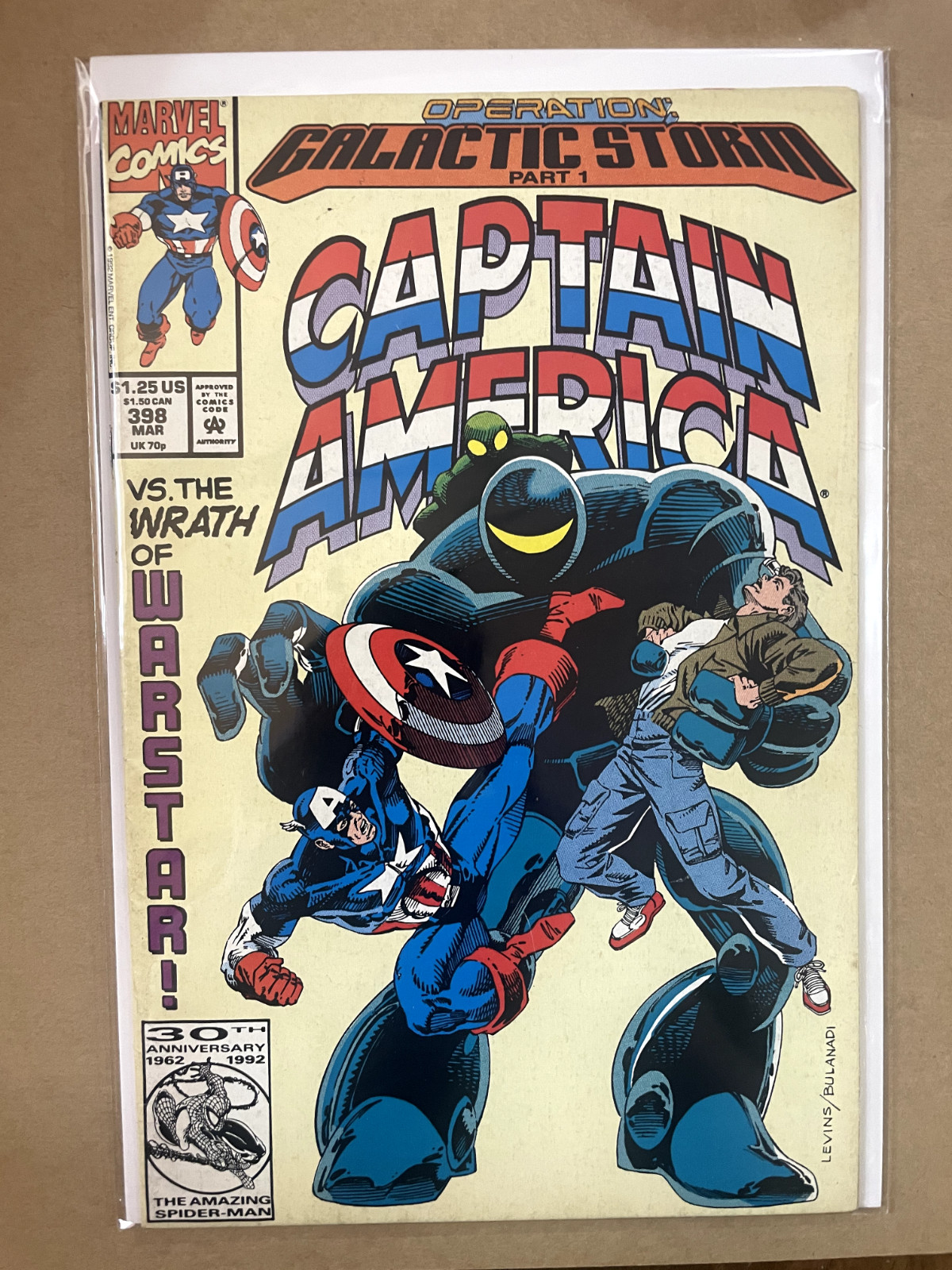 CAPTAIN AMERICA #398 Galactic Storm Marvel Comics 1992