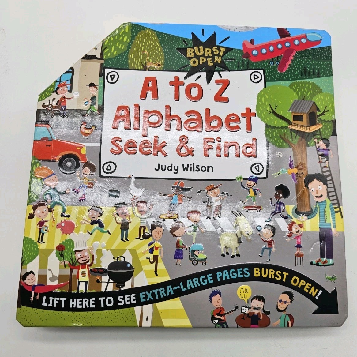 Burst Open A to Z Alphabet Seek And Find