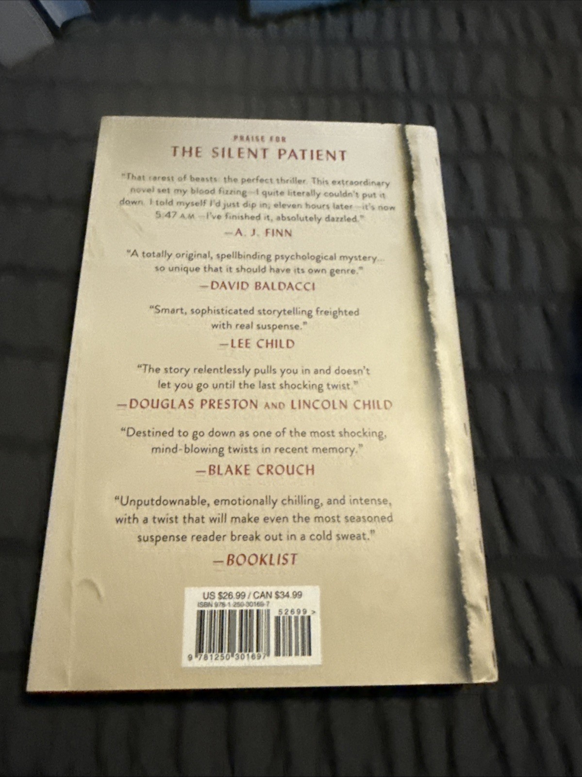 Silent Patient by Alex Michaelides (2019, Hardcover) Box B