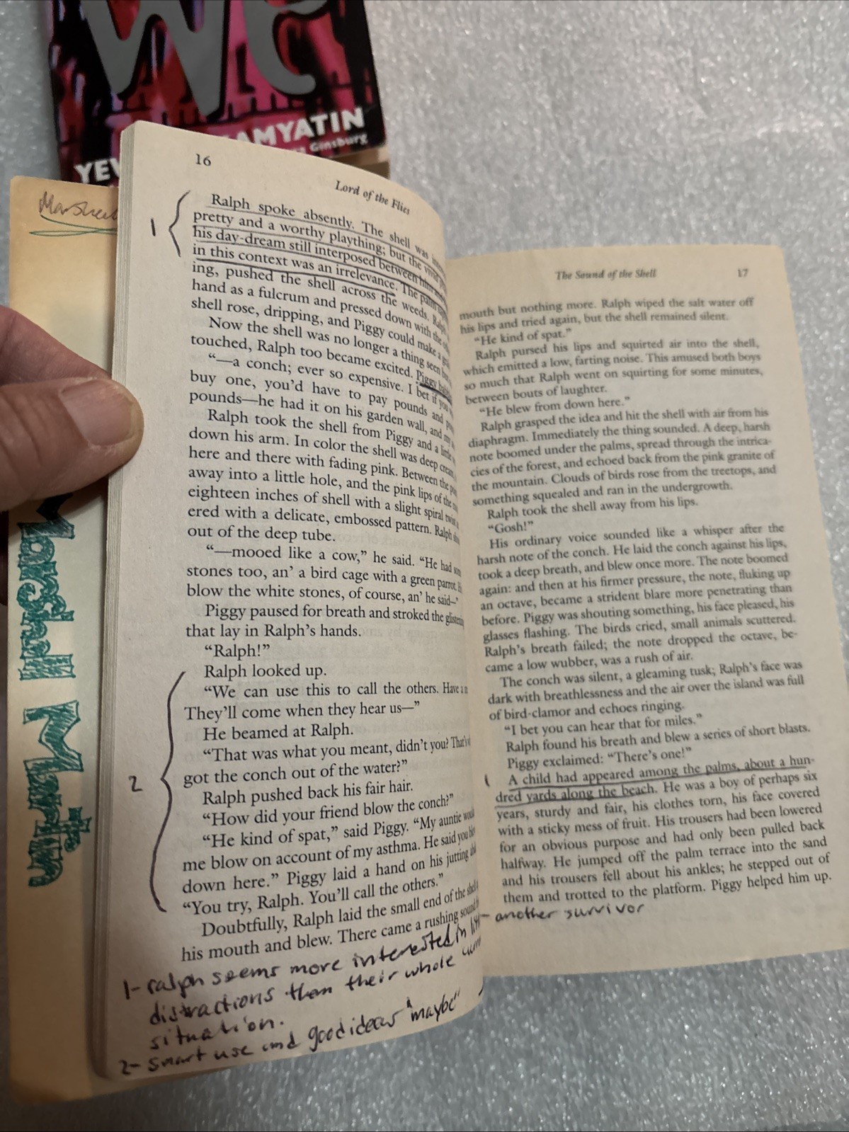 Lot of 5 Dystopian mass market pocket sized paperback books (one is underlined)