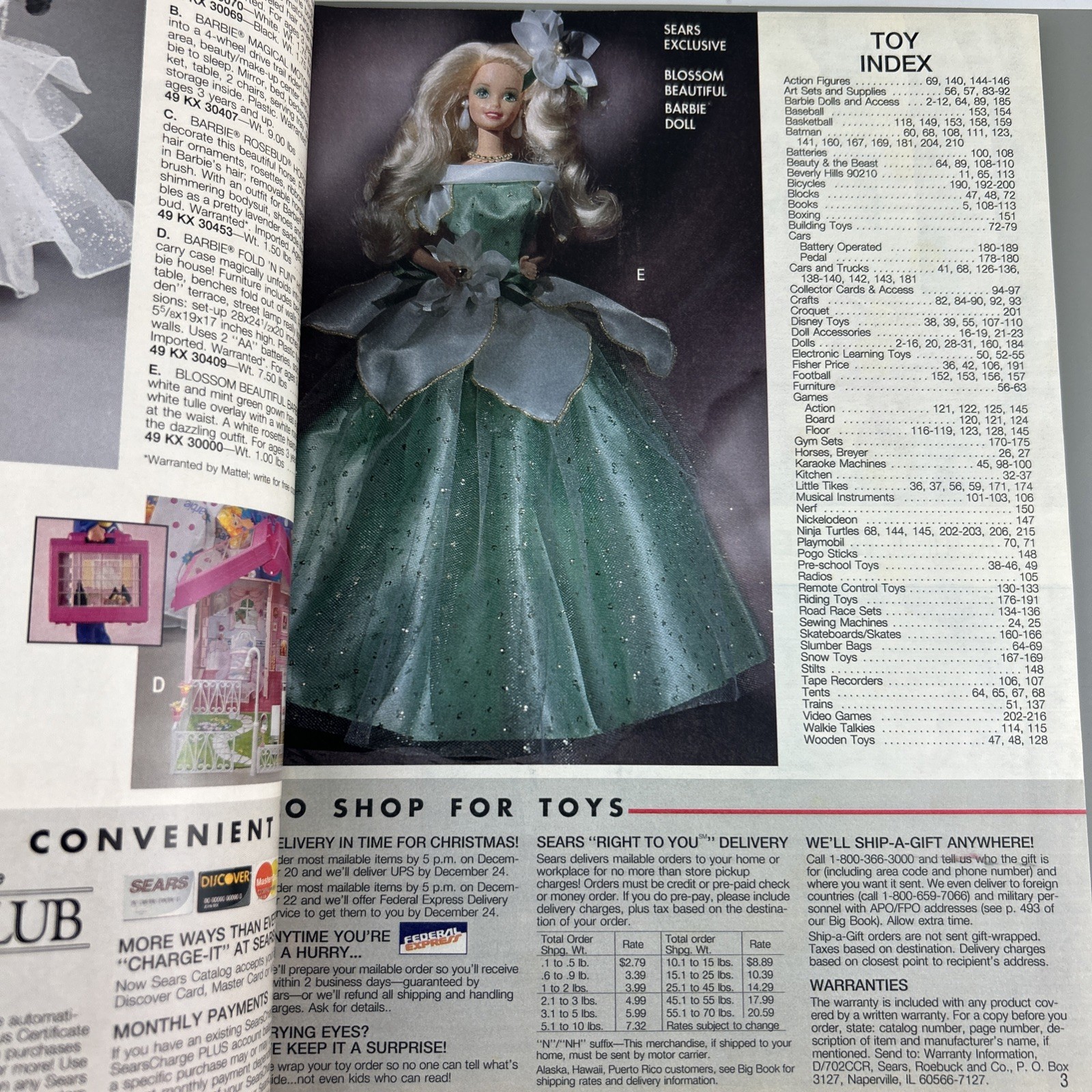 Vtg SEARS 1993 TOYS Catalog – Nintendo, Ninja Turtles, Barbie, Breyer Fun!