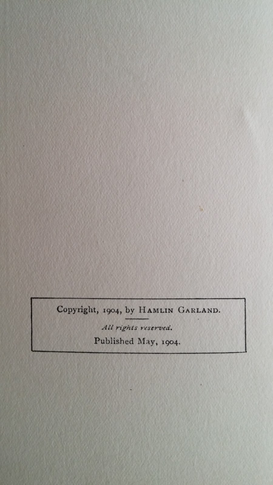 The Light of the Star – A Novel by Hamlin Garland 1904 HC First Edition