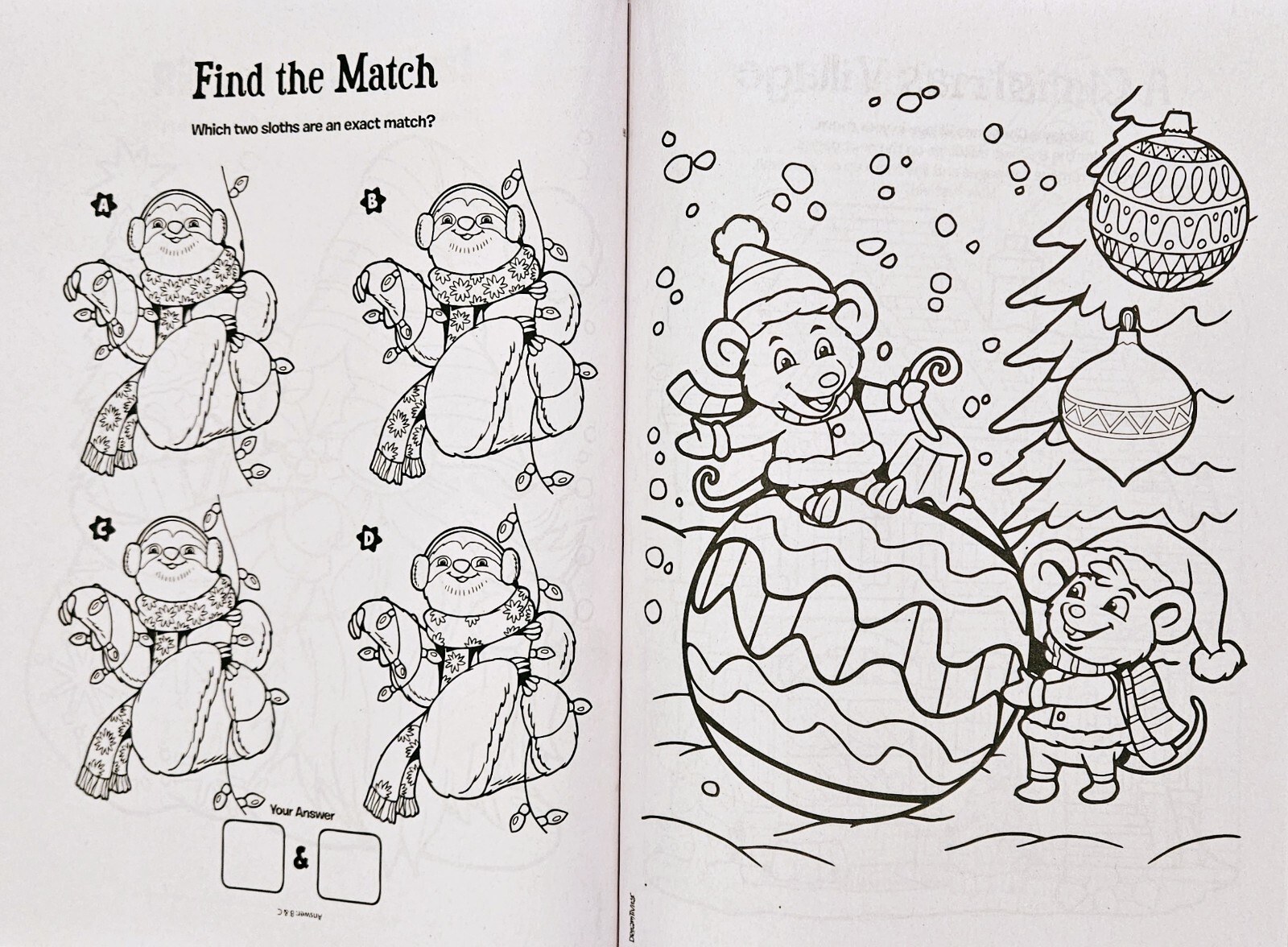 Christmas Coloring & Activity Book Set Of 4 Over 500 Pages!