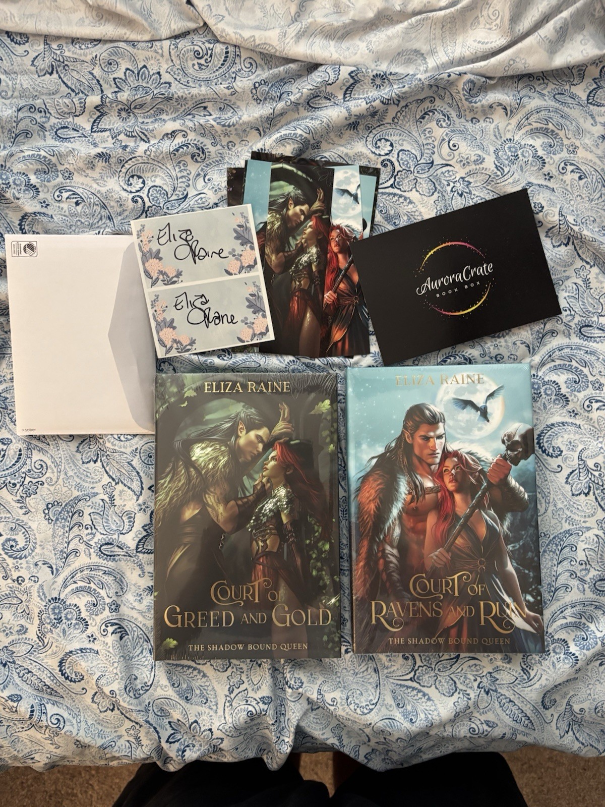 Eliza Raine A Court Of Ravens And Ruin/Greed And Gold Aurora Crate Edition
