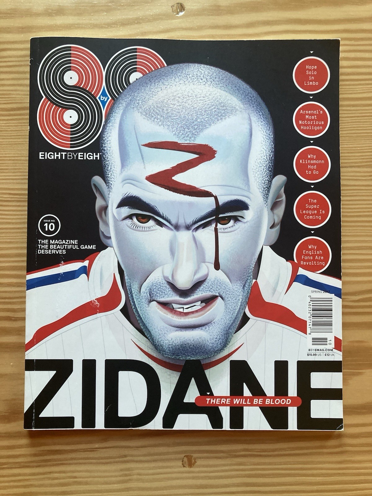 8 By 8 Soccer Magazine #10 Eight by Eight. Spring 2017 Zidane Cover 112 Pages