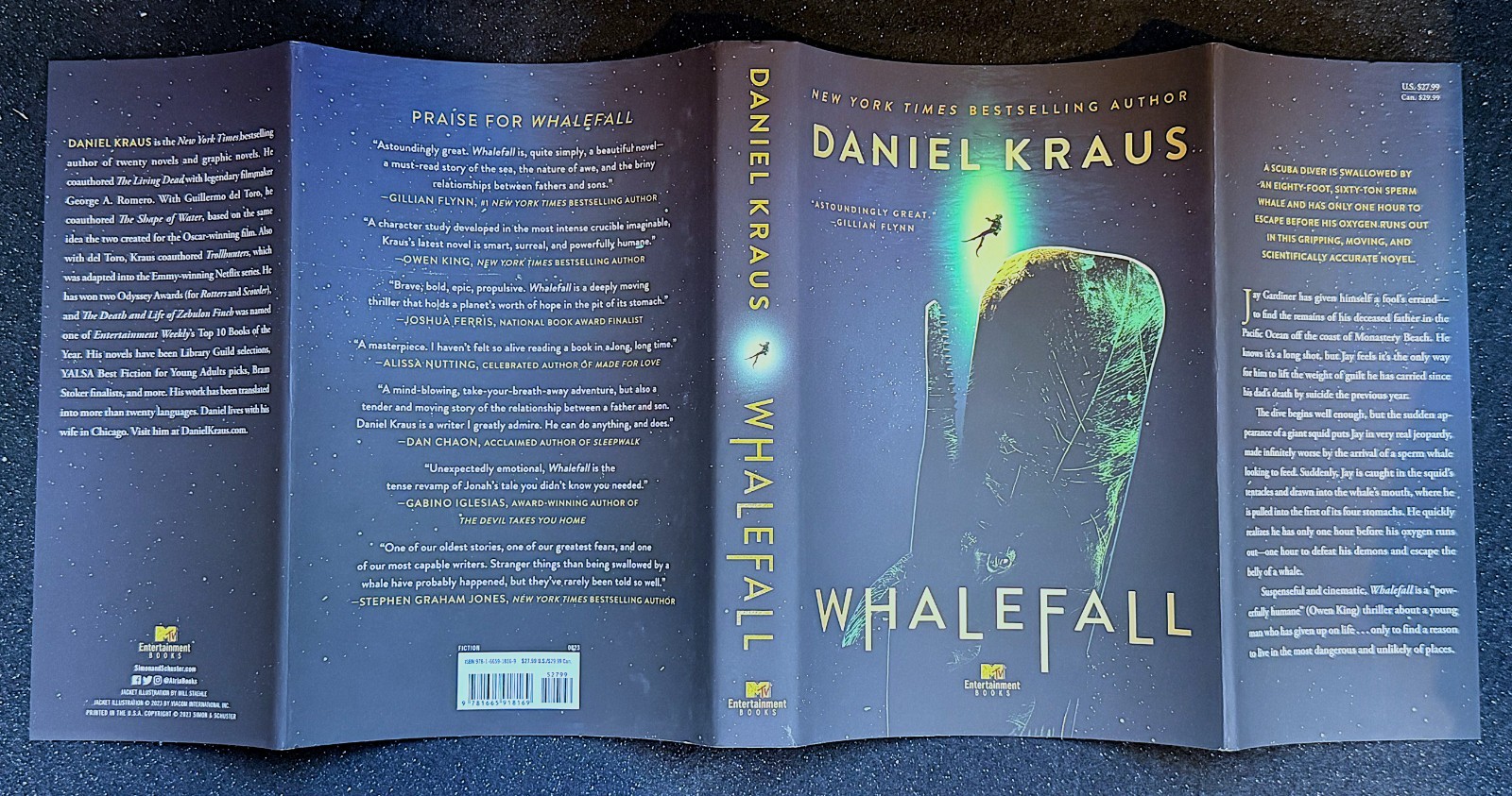 Whalefall : A Novel by Daniel Kraus (First Printing)