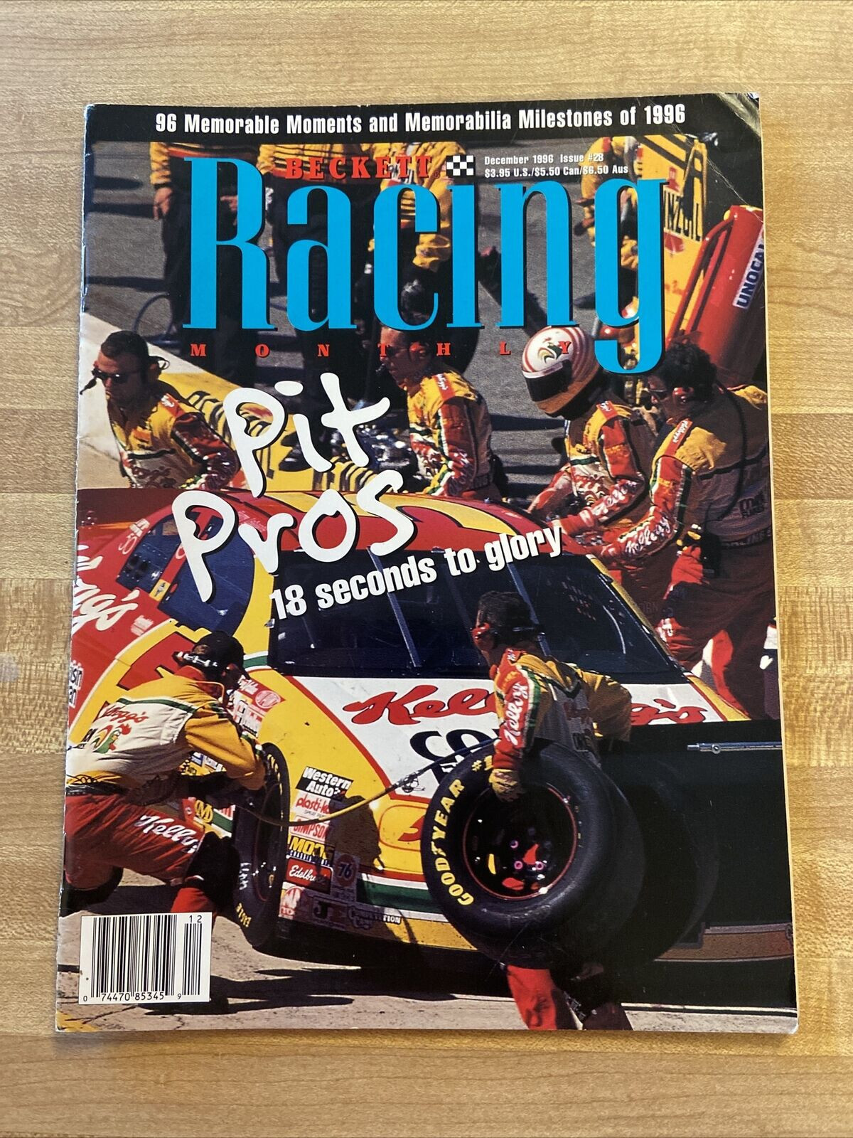 BECKTT RACING MAGAZINE DECEMBER 1996 ISSUE 28, PETTY, GORDON, NEW $5.99