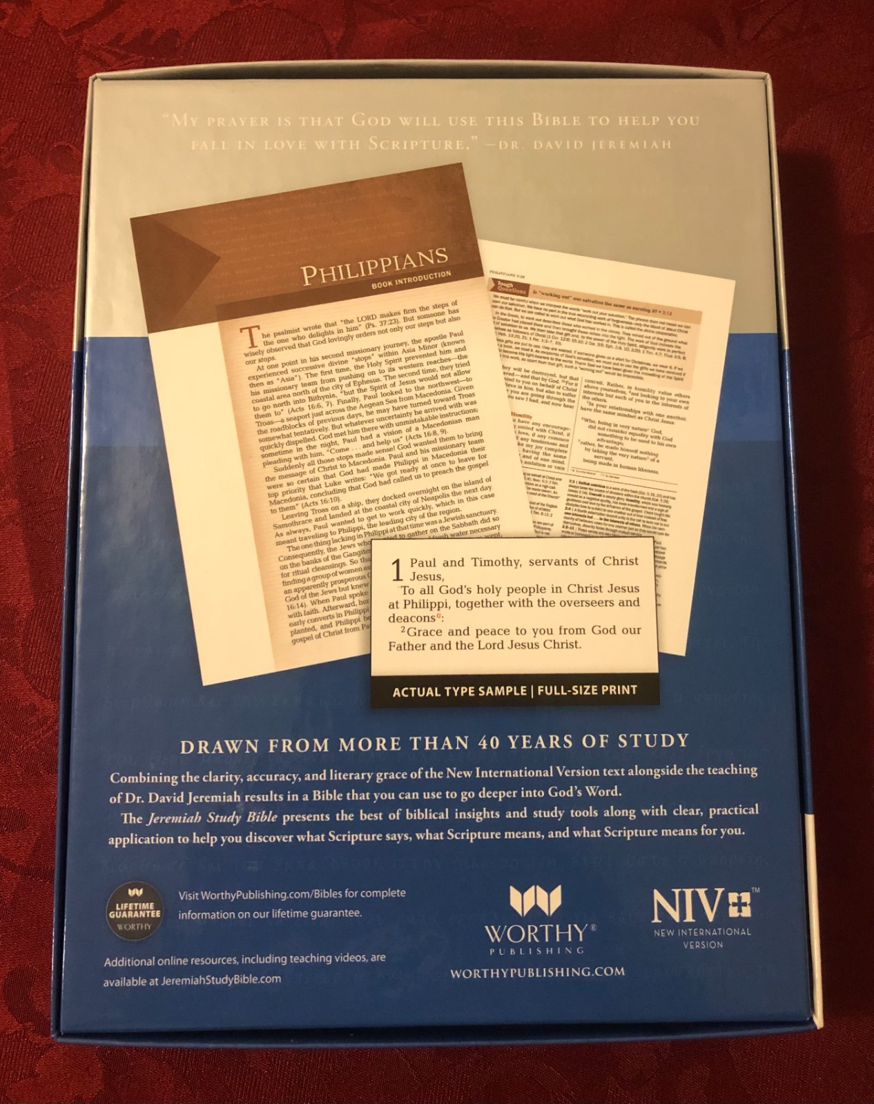 Jeremiah Study Bible – NIV (2016, Black Genuine Leather)