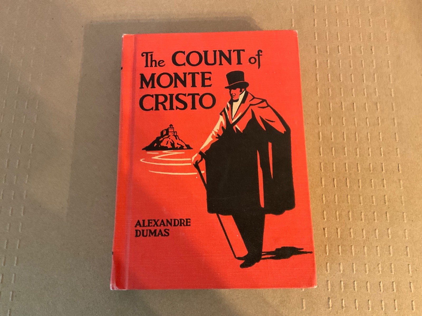 Vintage The Count of Monte Cristo Alexandre Dumas Hard Cover Red 1958 Adventure