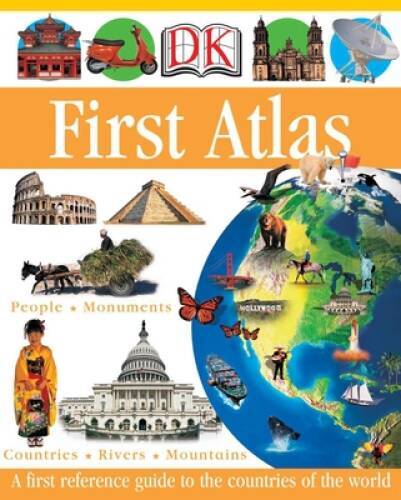 DK First Atlas (DK First Reference Series) – Hardcover By Ganeri, Anita – GOOD
