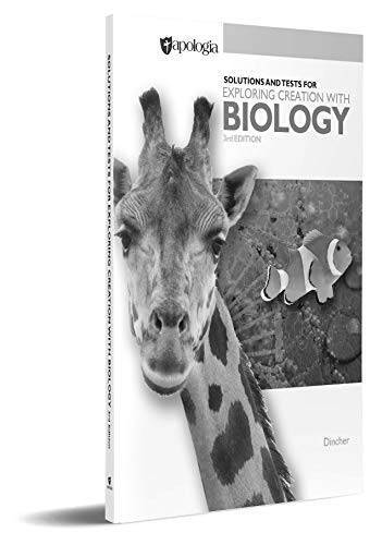 Exploring Creation with Biology 3rd Edition Solutions and Test – Misc. – GOOD