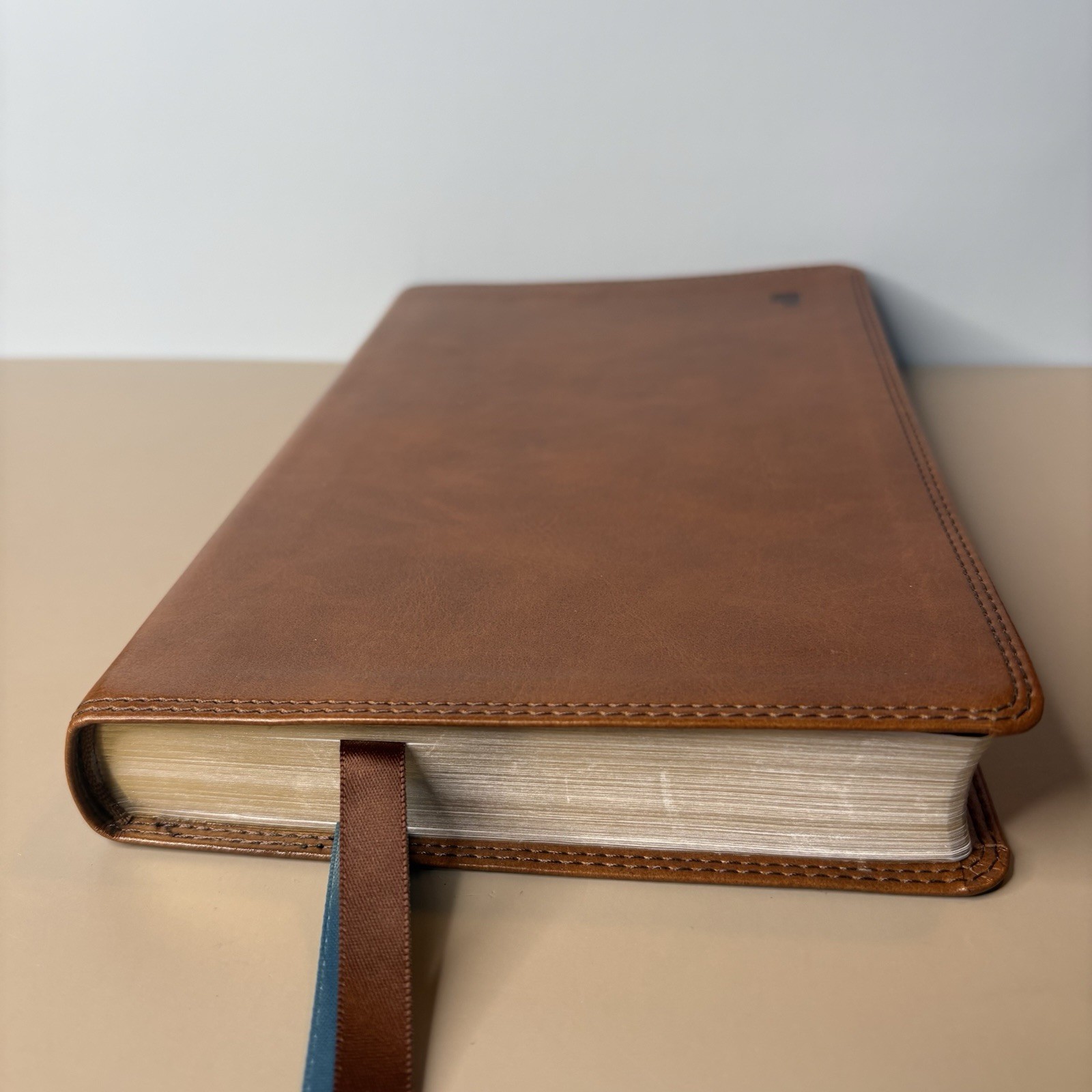 Thomas Nelson NET Bible, Thinline, Leathersoft, Brown