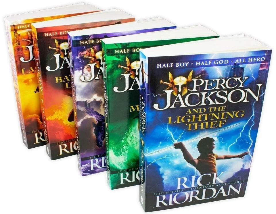Percy Jackson 5 Books Collection Paperback Box Set – Ages 9-14 – By Rick Riordan