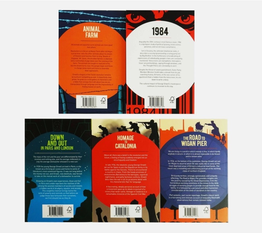 The Classic George Orwell Collection 5 Books Box Set – Fiction – Paperback