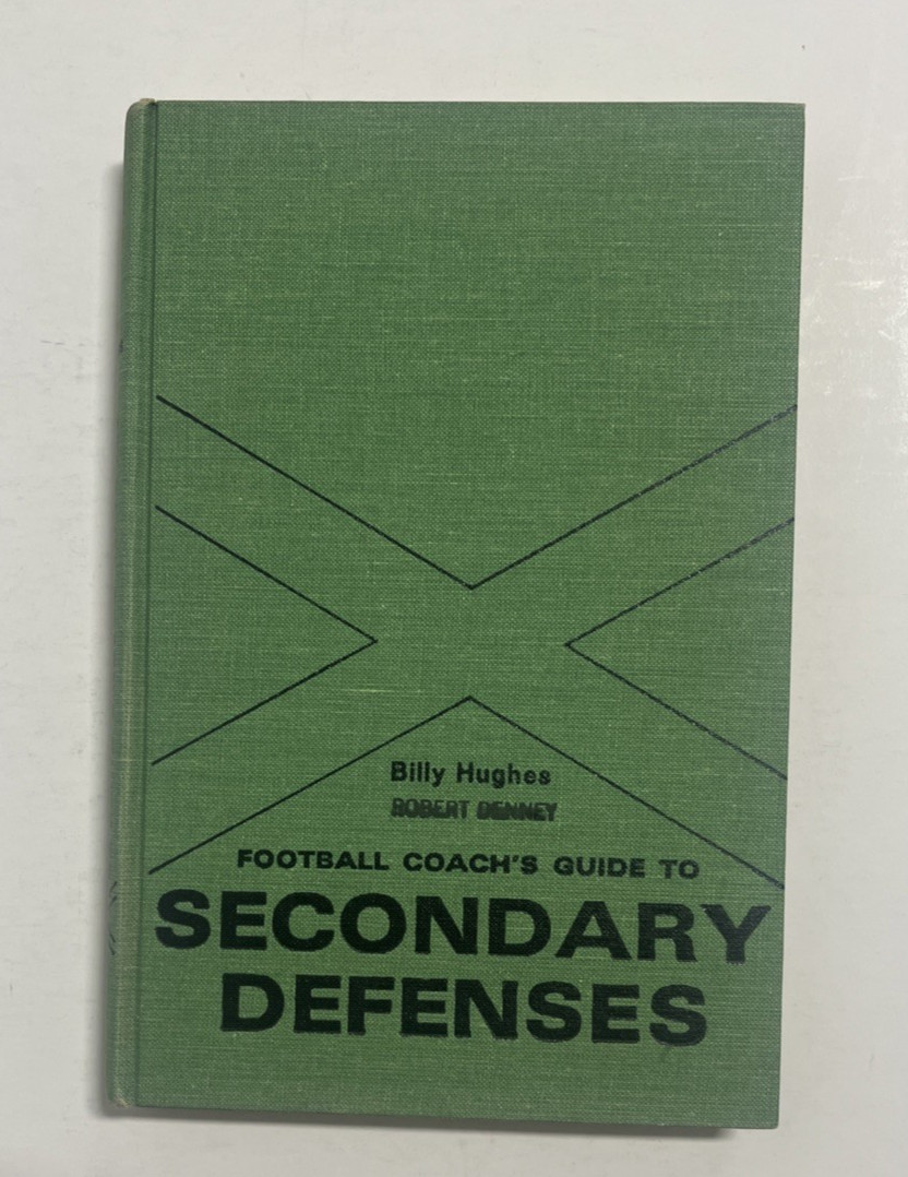 Scarce Football Coach’s Guide to Secondary Defenses 1964 Hughes 1st Ed HC DJ