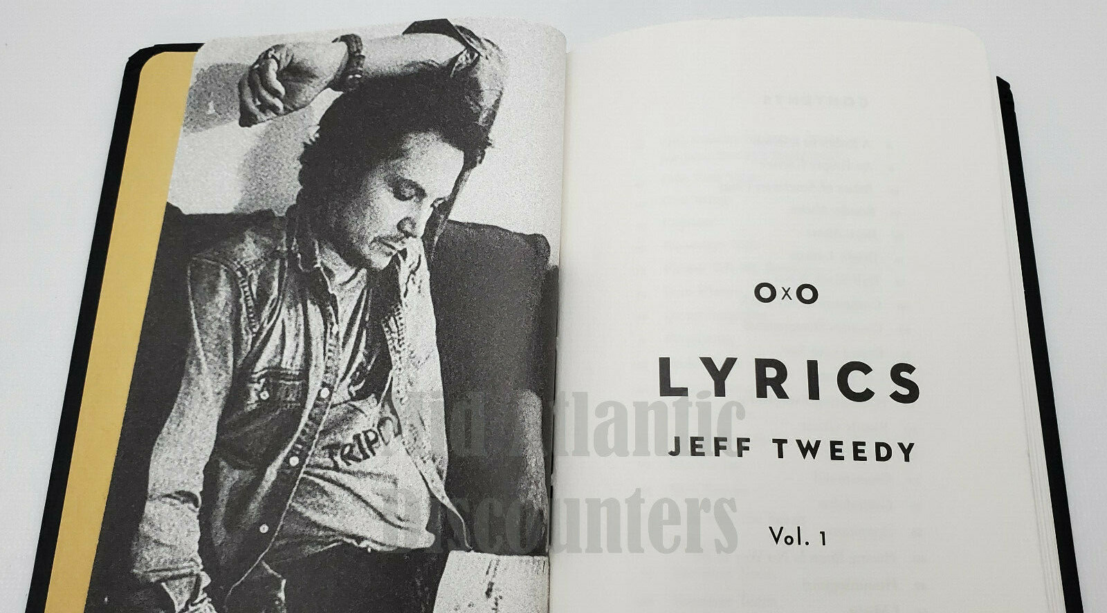 New Lyrics Jeff Tweedy Vol. 1 dBpm First Edition Hardcover Book Wilco