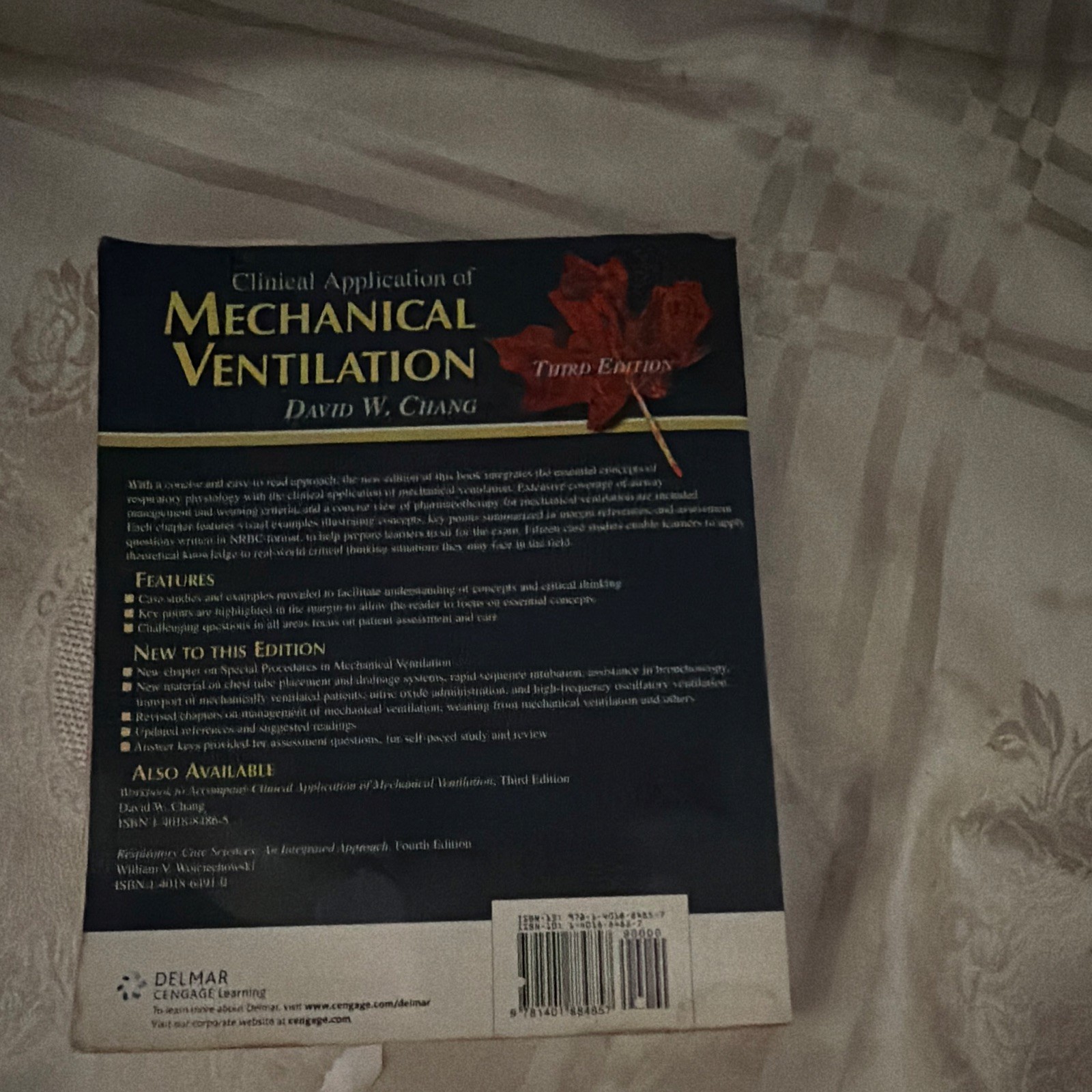 Delmar Cengage Learning Clinical Application of Mechanical Ventilation 3rd Ed PB