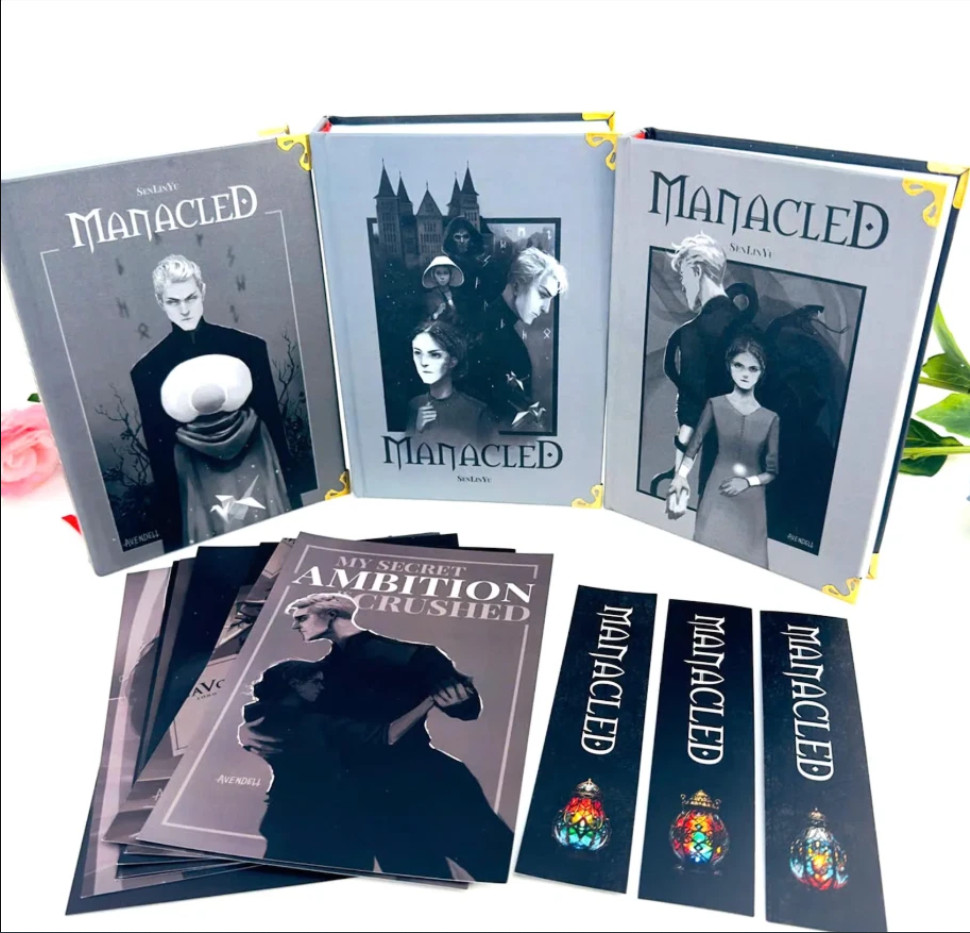 Manacled Book – Deluxe 3-Volume Edition with Illustrations – Complete Series. Ex