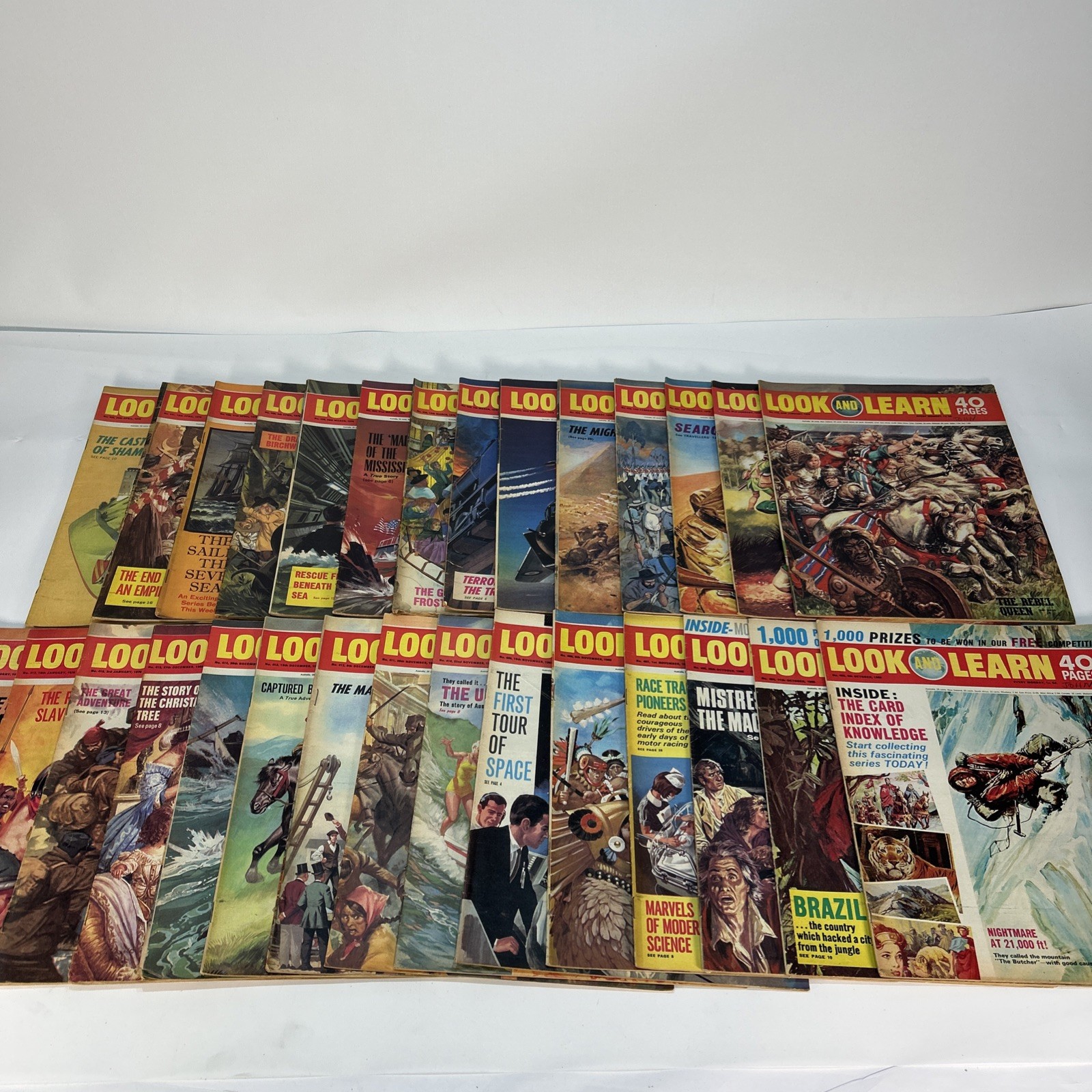 Look And Learn Magazines 1960s 403-432 X29 Booklets 40 Pages Missing 405