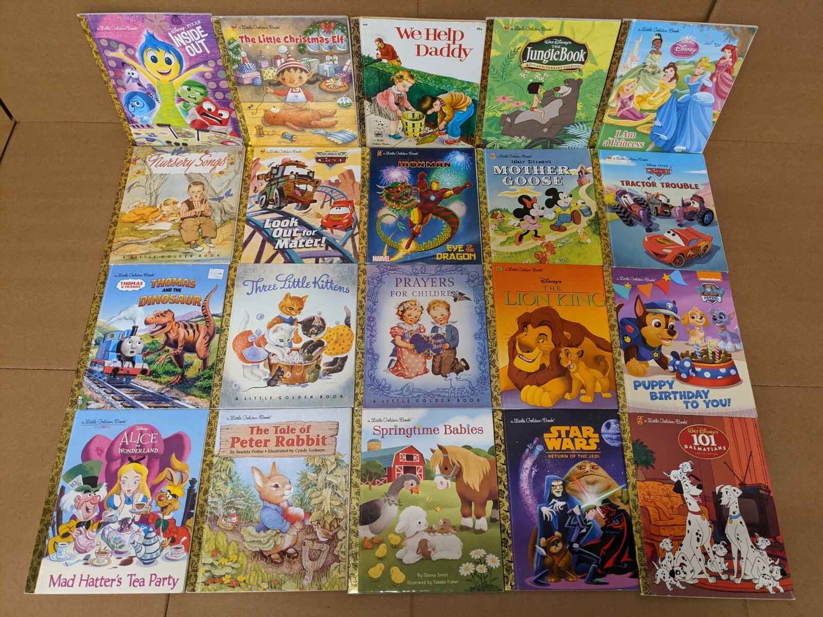 Lot of 10 A Little Golden Vintage Walt Disney Classic Kids Books MIX UNSORTED
