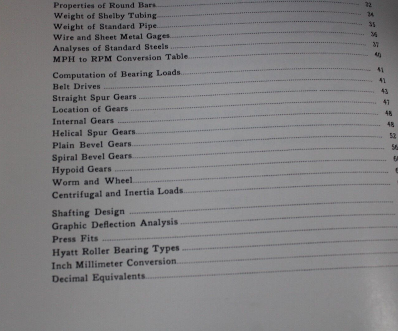 ENGINEERING HANDBOOK 1951 HYATT BEARINGS GENERAL MOTORS 96 PAGES ILLUSTRATED