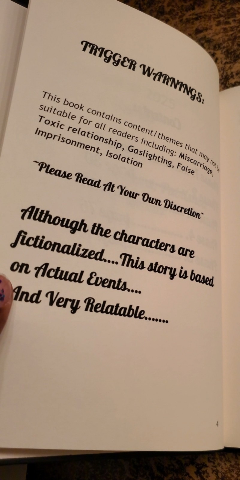 New! Signed Copy Titled “Fractured” Hard Cover: 116 Pages -Trigger Warnings ⚠️