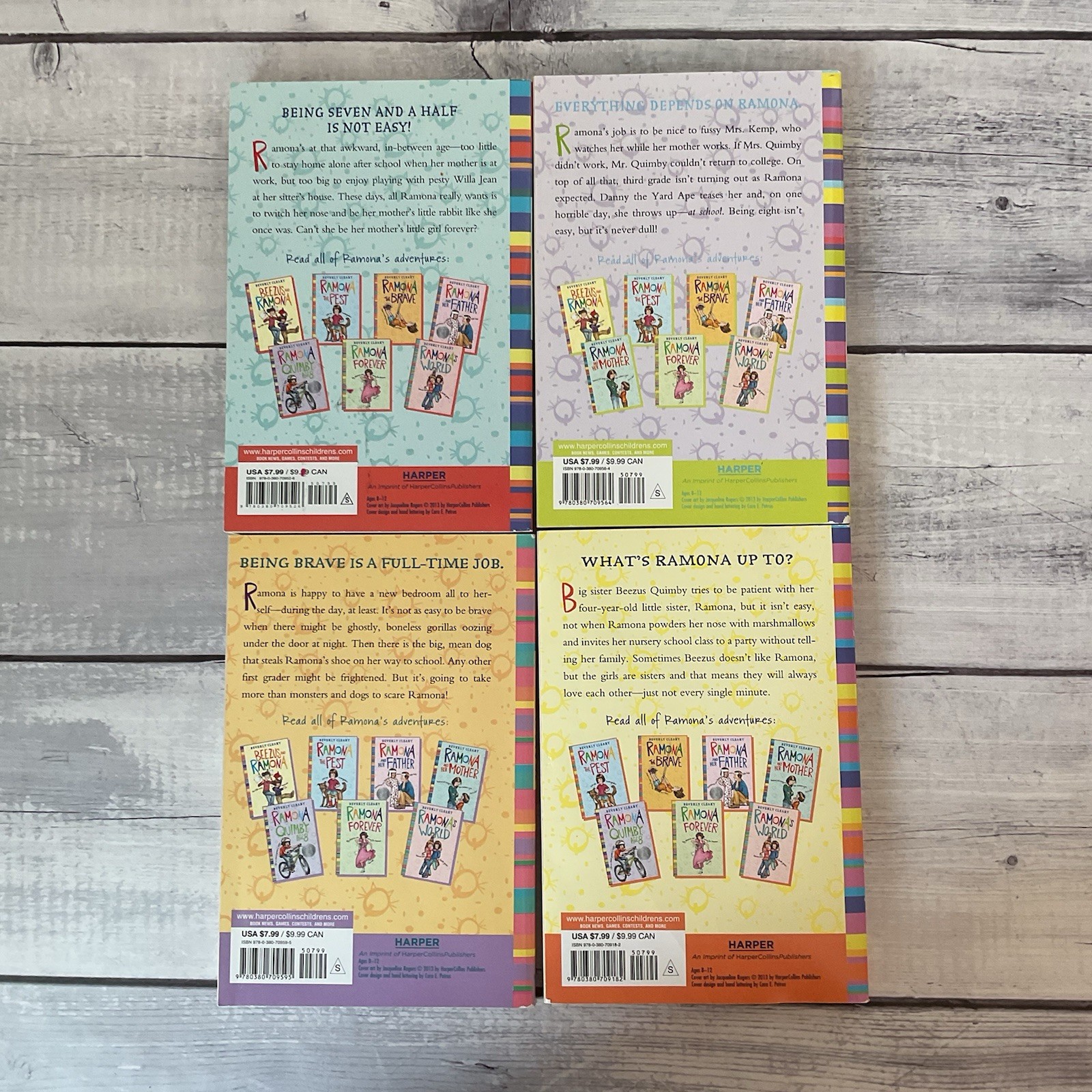 Beverly Clearly Complete Ramona Collection Box Set Of 8 Books Paperback